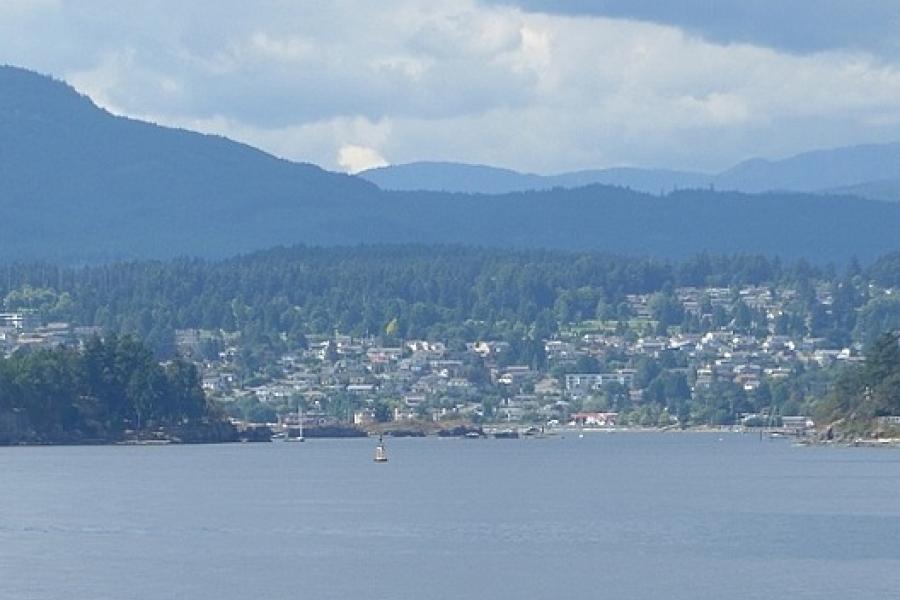 Sailing into Nanaimo, Vancouver Island