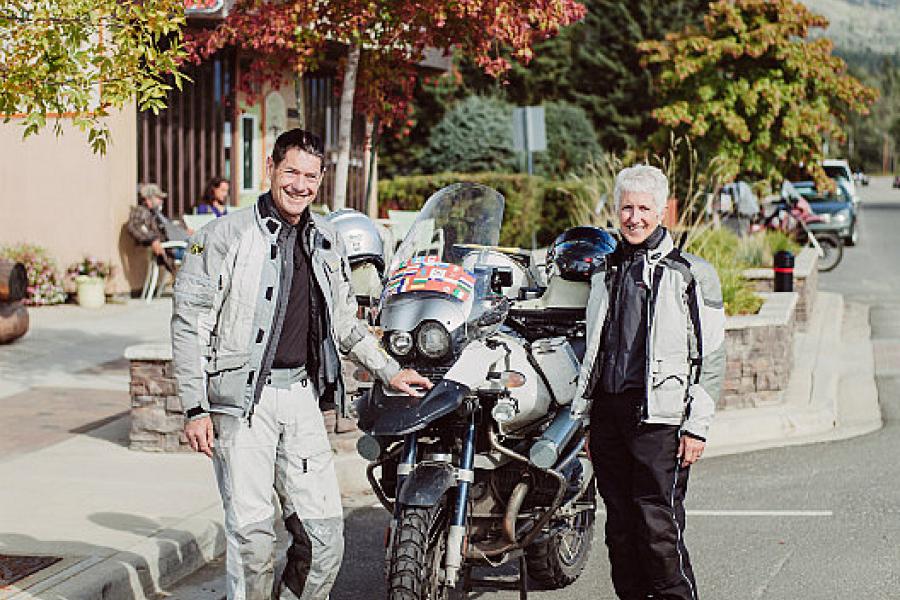 Mike and Jo at Valemont, BC