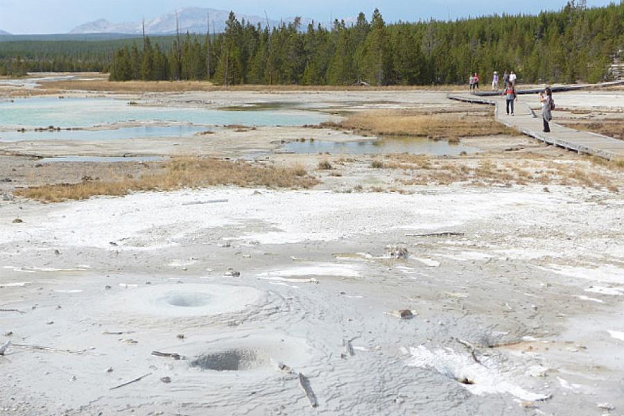 Bubbling mud looks hot and dangerous... and is