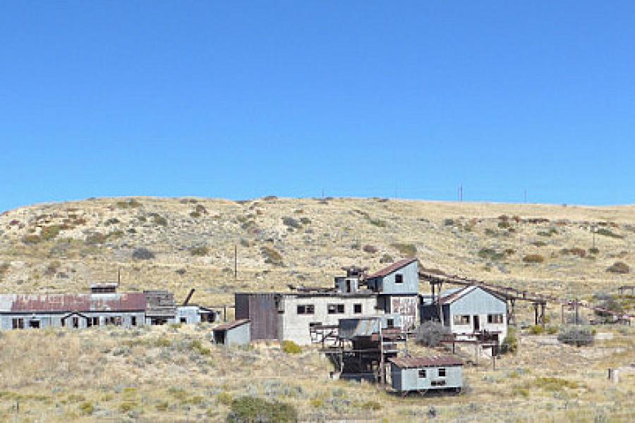 An abandoned silver mine east of Red Lodge Montana