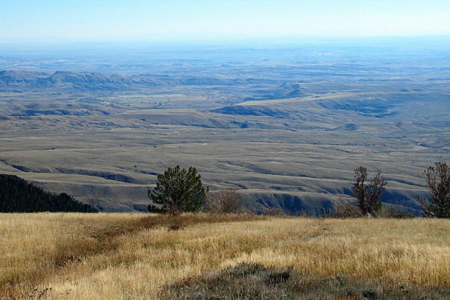 The view from Burgess Pass on the Beartooth