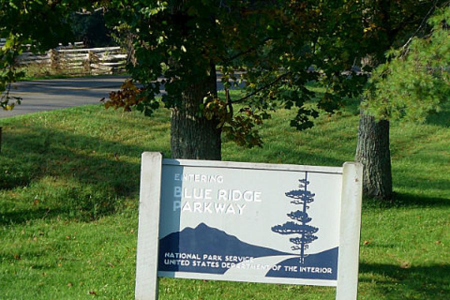 Entry to the Blue Ridge Parkway