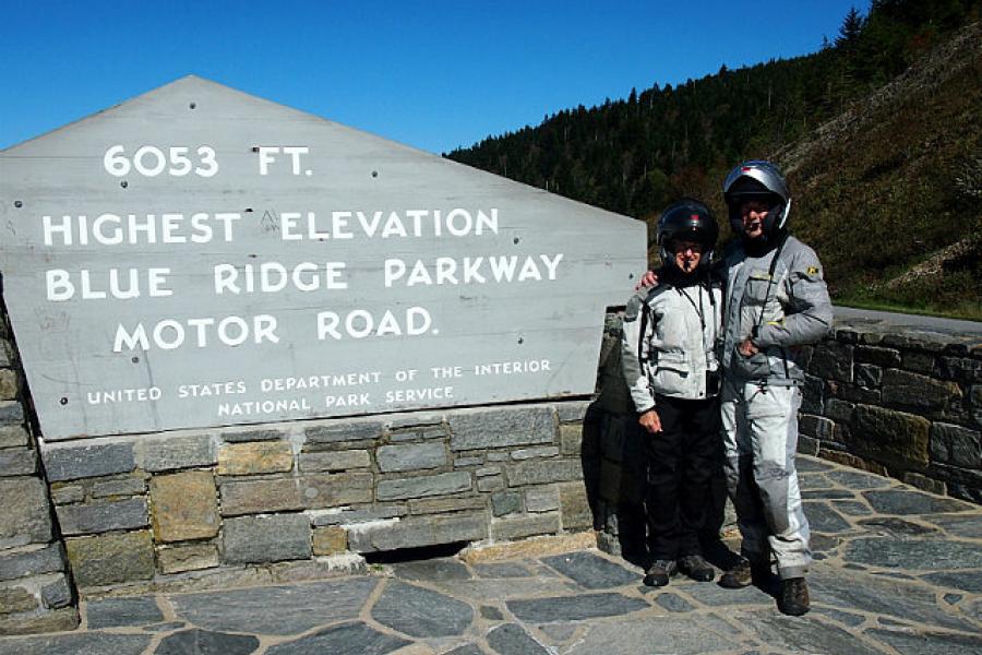 The Blue Ridge Parkway south of Asheville