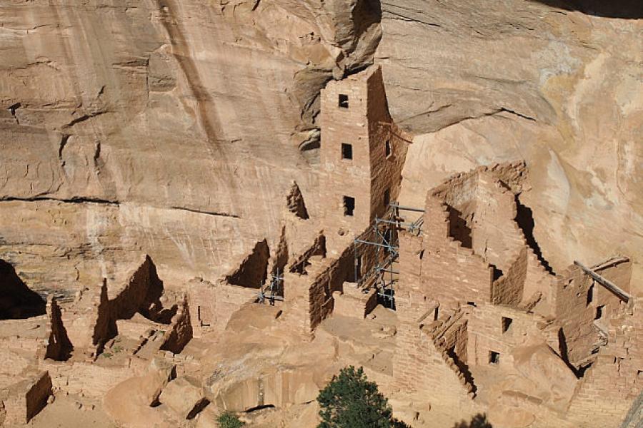 A pueblo in the Mesa Verde NP