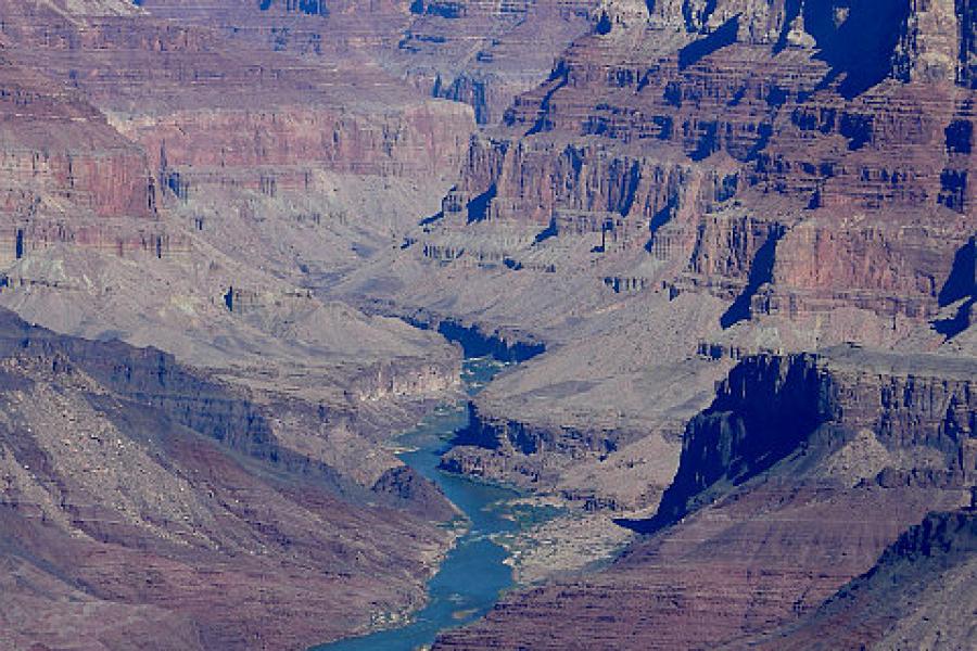 Colorado River from Navajo Point, Grand Canyon Sth Rim