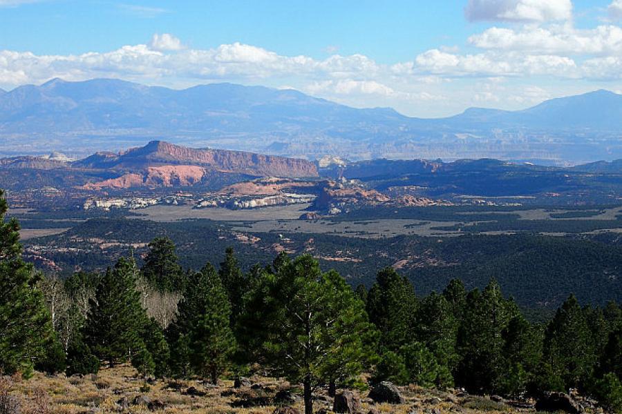 Lower Browns Reservoir from Boulder Mountain Utah