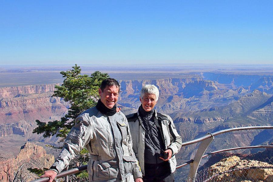 Mike and Jo at Bright Angel Point, GCNP