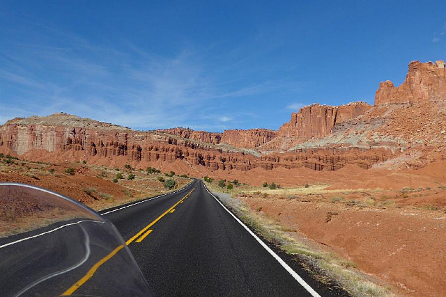 Utah 24, Capital Reef NP near the Castle