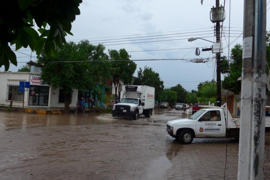 A little rain in El Fuerte