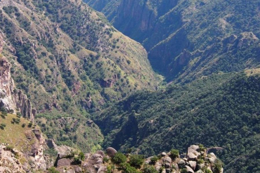 Canyon view from the Mirador Hotel