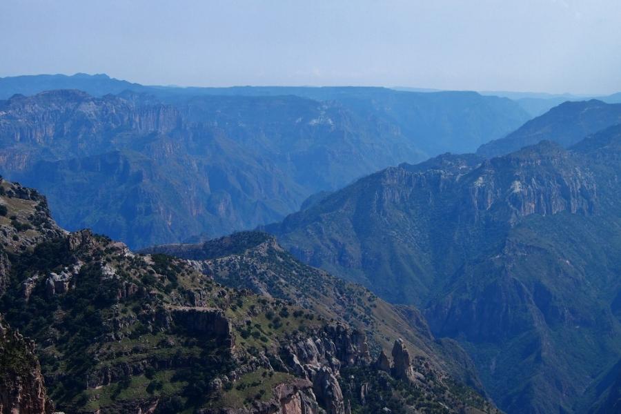 Canyon view from the Mirador Hotel Divisadero