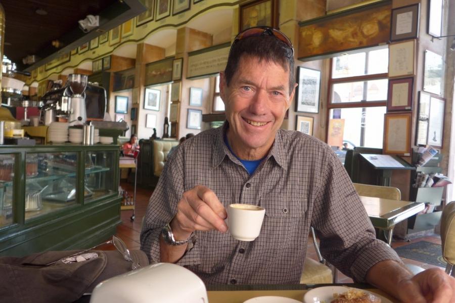 Mike gives the coffee in Zacatecas the tick of approval