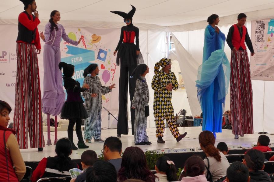 Performance at a childrens' book fair