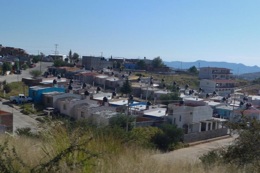 Typical workers' suburb near Hidalgo del Parral