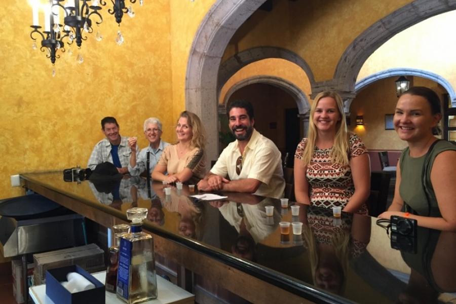 The gang at the tequila tasting