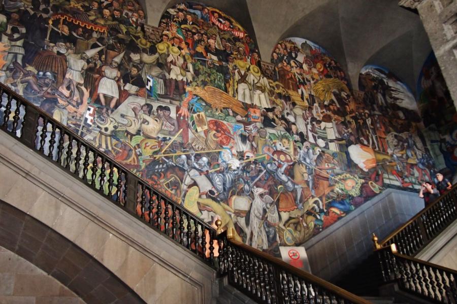 Mural in the National Palace