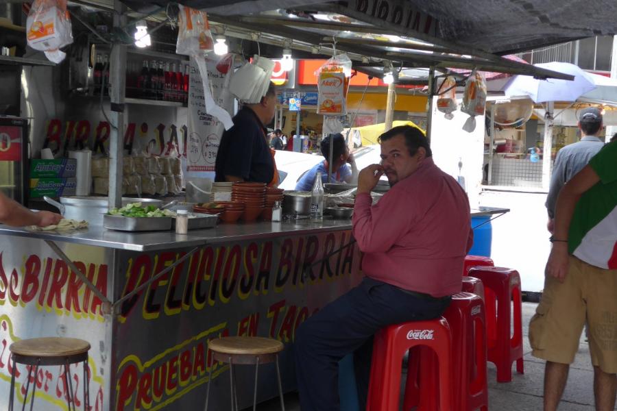 Street food off Passeo de la Reforma