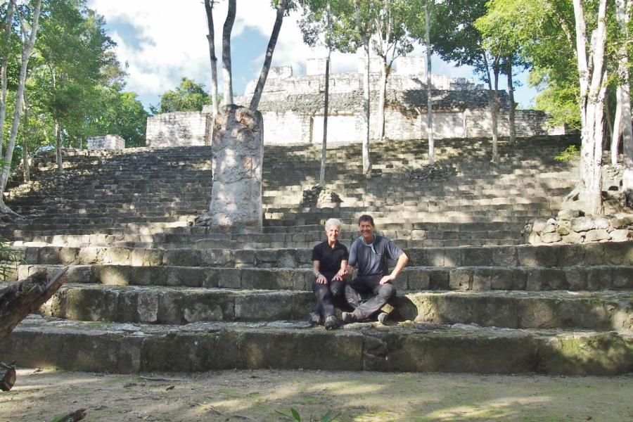 Mike and Jo at Calakmul