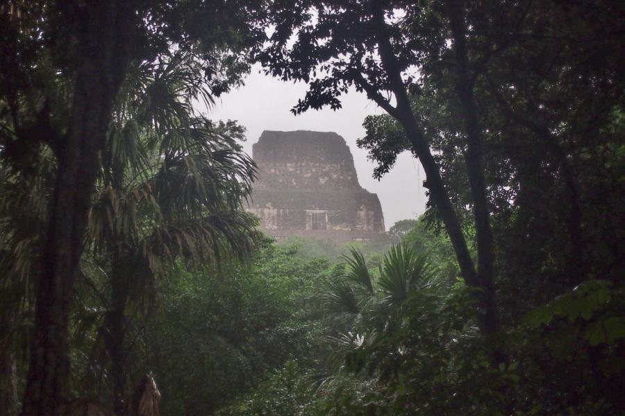 A 64 Metre pyramid emerges from the mist