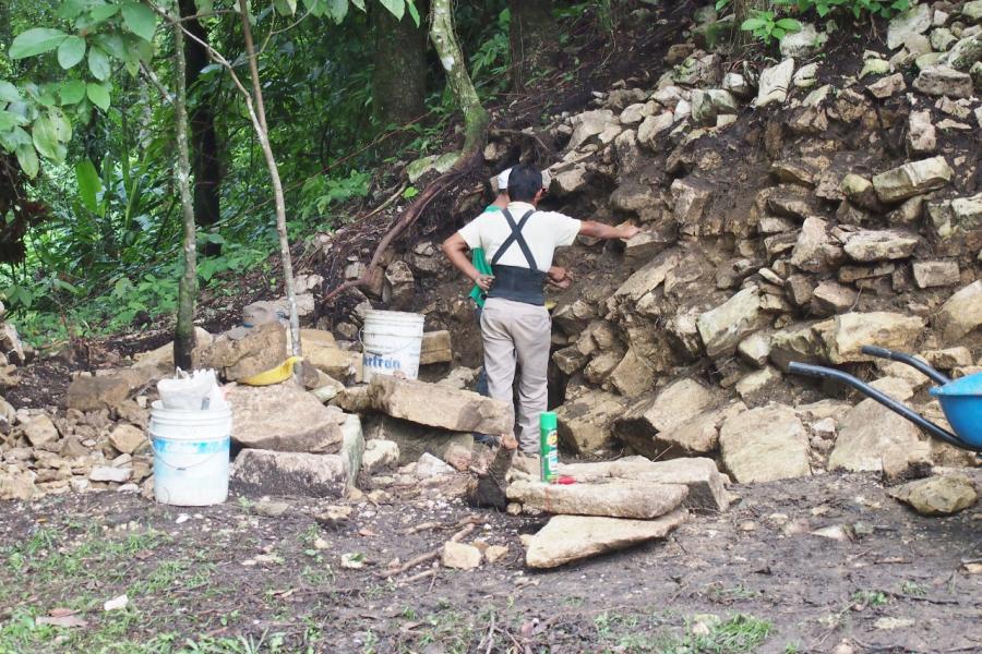 The dig at Palenque