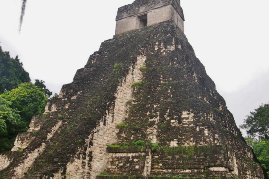 The giant pyramids at Tikal, Guatemala