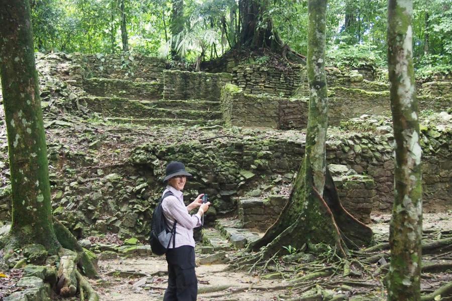 This part of Palenque had not been restored