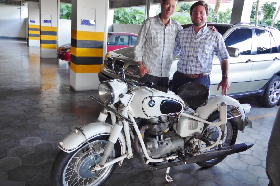 Mike, Nelson and a 1963 BMW R27