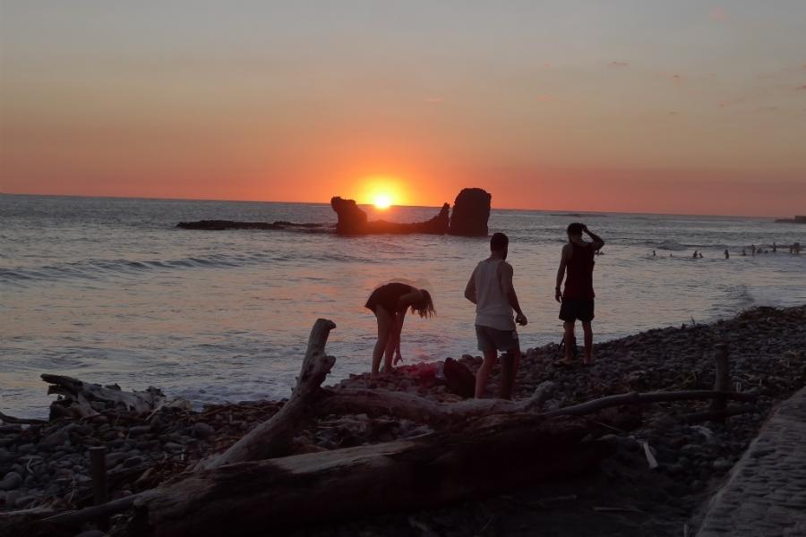 Sunset at Playa el Tunca, Costa del, El Salvafor