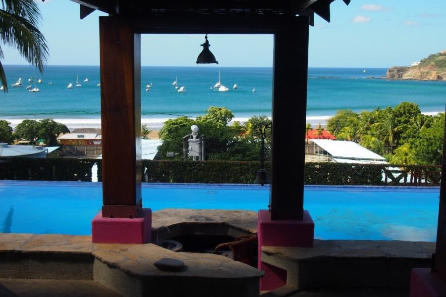 The view from the dining area at San Juan del Sur