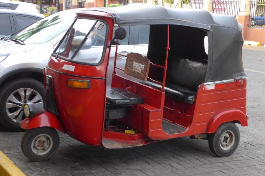 Tuktuks or beemos are everywhere in smaller towns