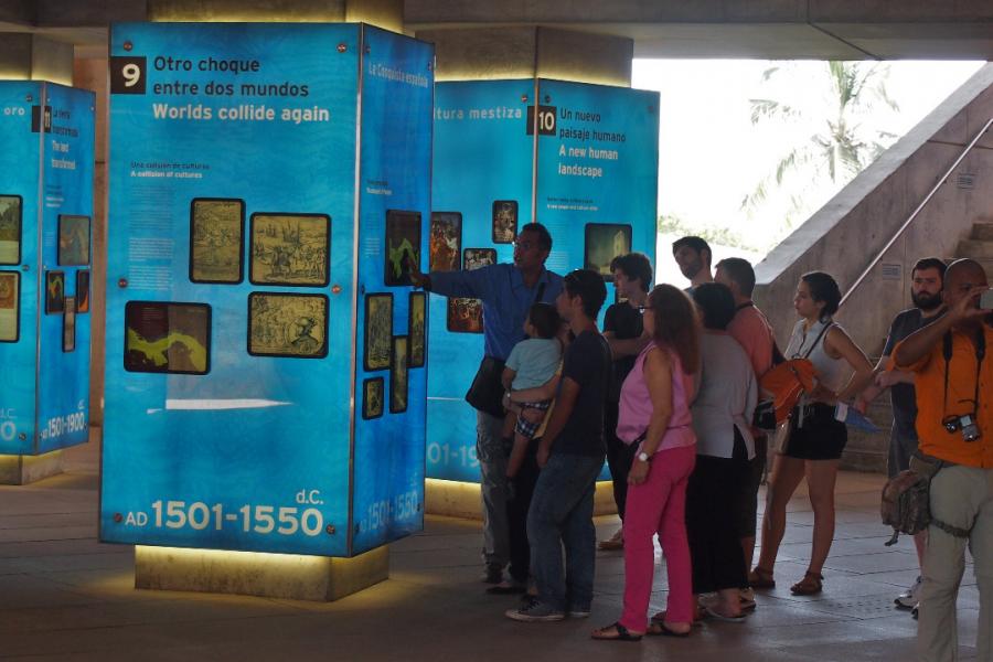 At the Biomuseo, Panama City