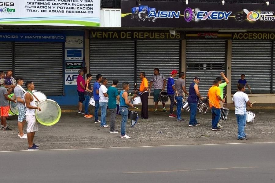 Sunday afternoon band practice, David, Panama