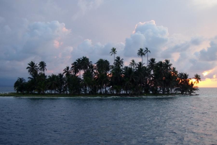 Sunset in the San Blas Islands