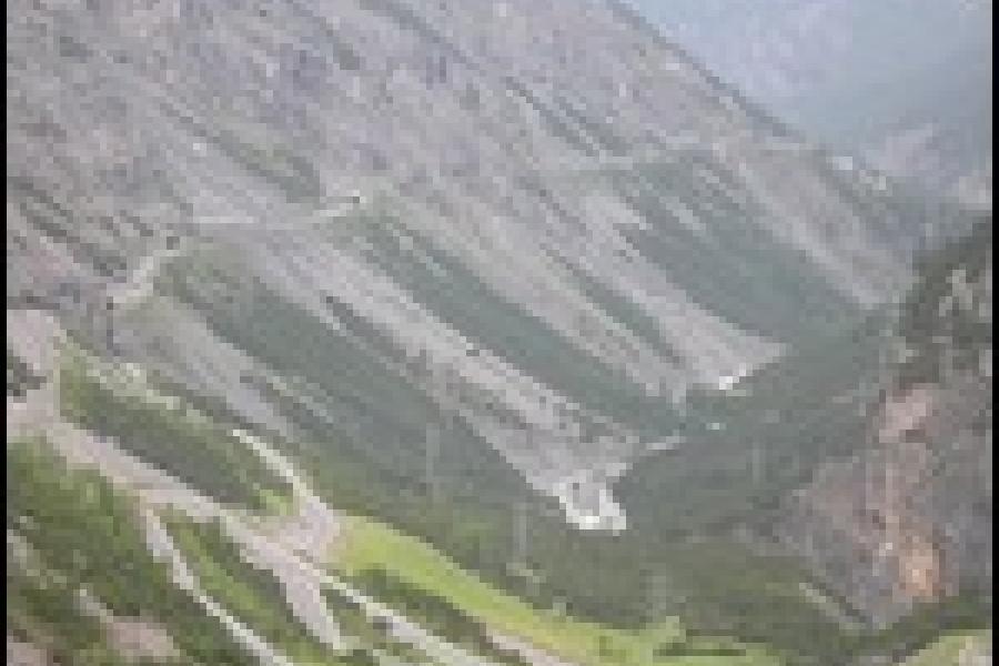 Looking north from the Stelvio Pass