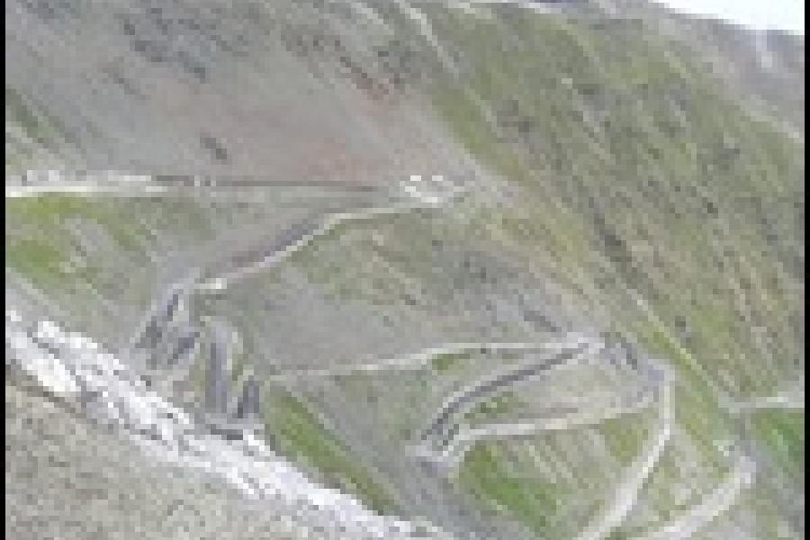 The final climb to the Stelvio Pass