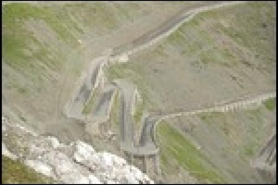 Road construction on the Stelvio