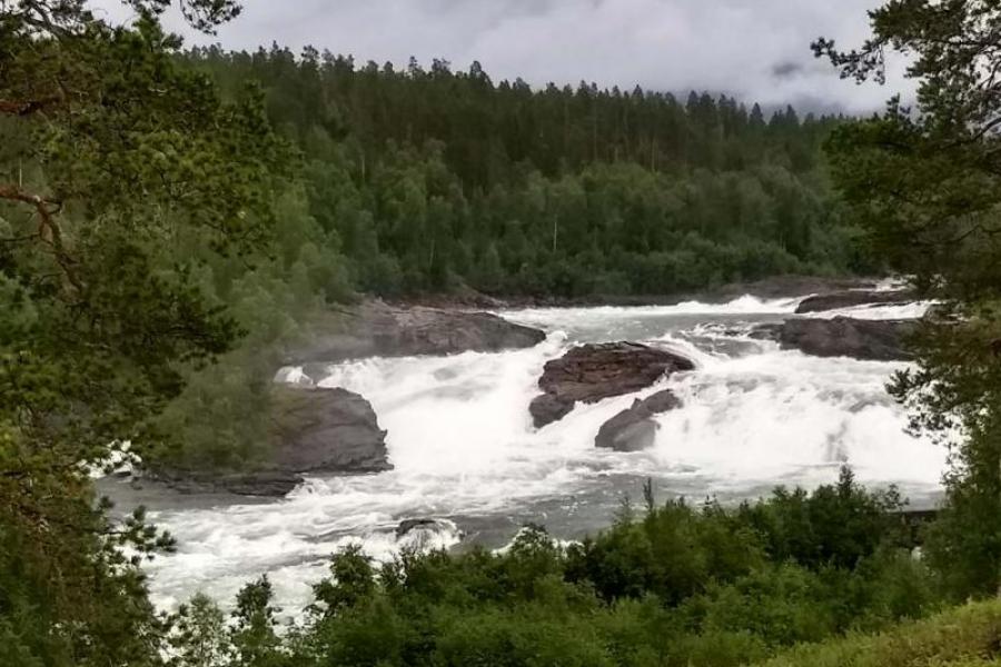 Malselvfossen falls