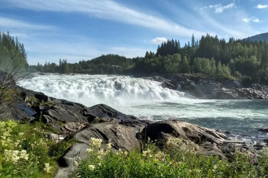 Spectacular waterfall