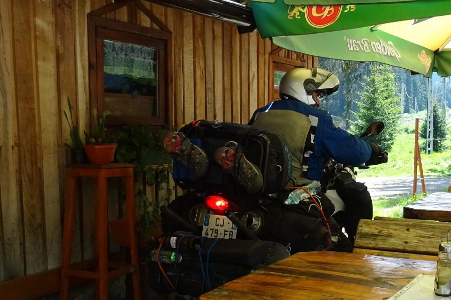 wriggling past the tables to find the meadow camp