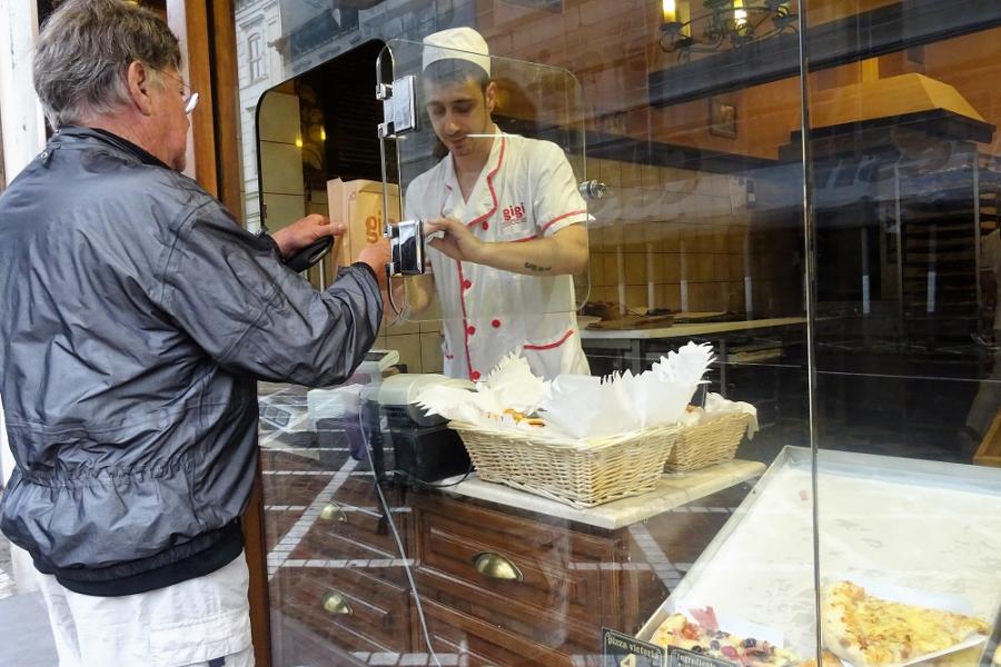 buying cookiesthrough aglasswindow