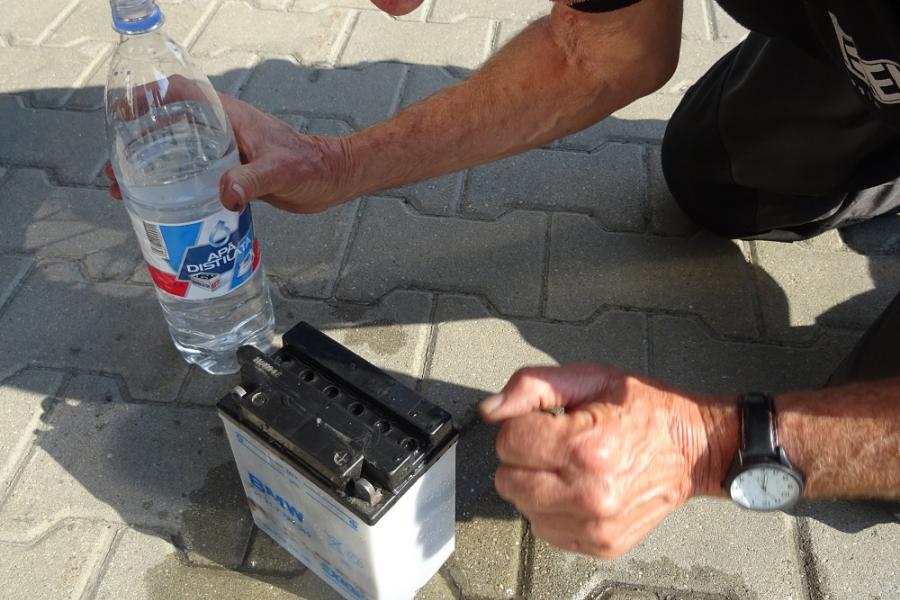 distilled water pouring trick