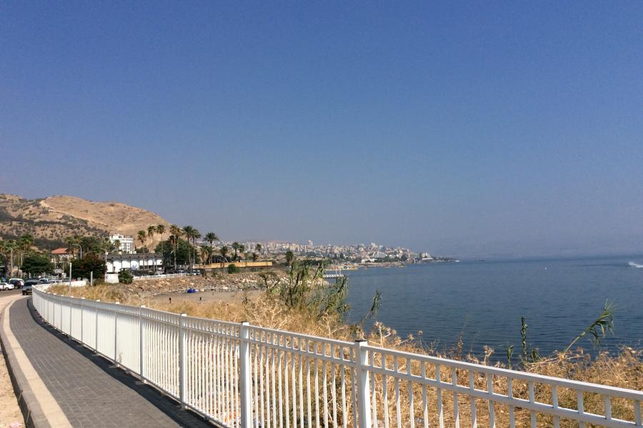 Tiberias in the background