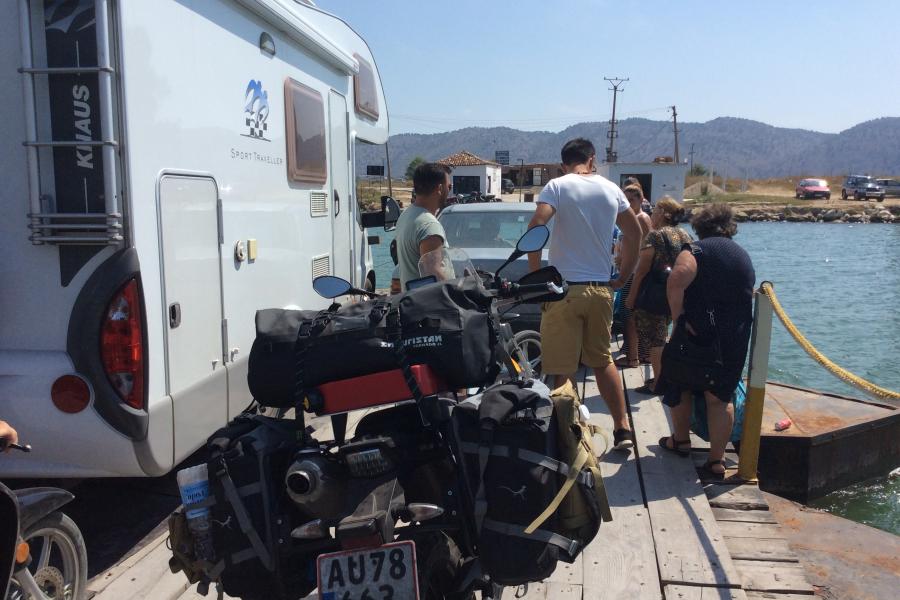 Ferry crossing Albania style