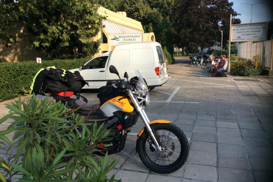 Parked up at Balaton camping site