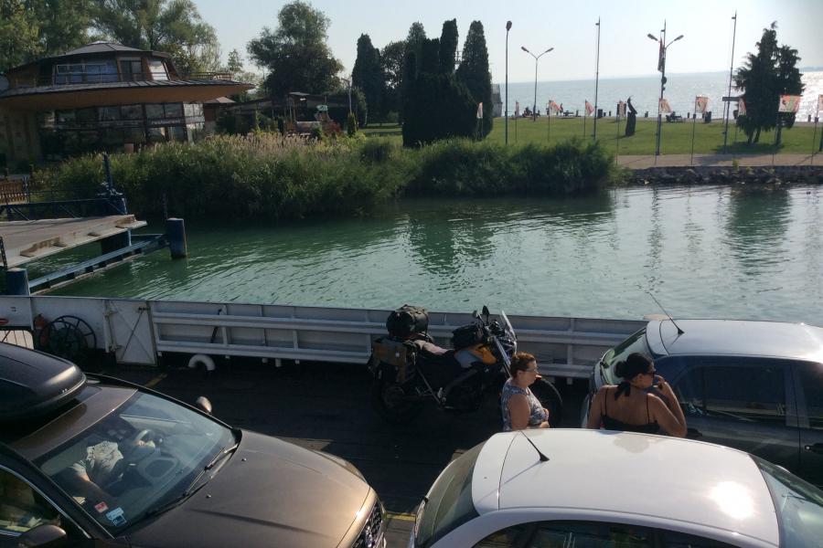 Ferry ride across lake Balaton 