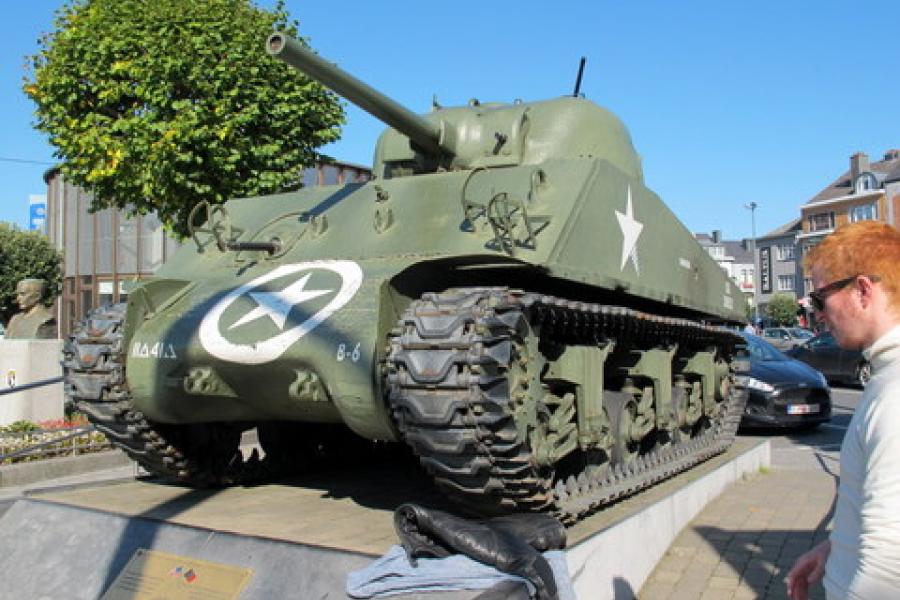 Front view of the Sherman