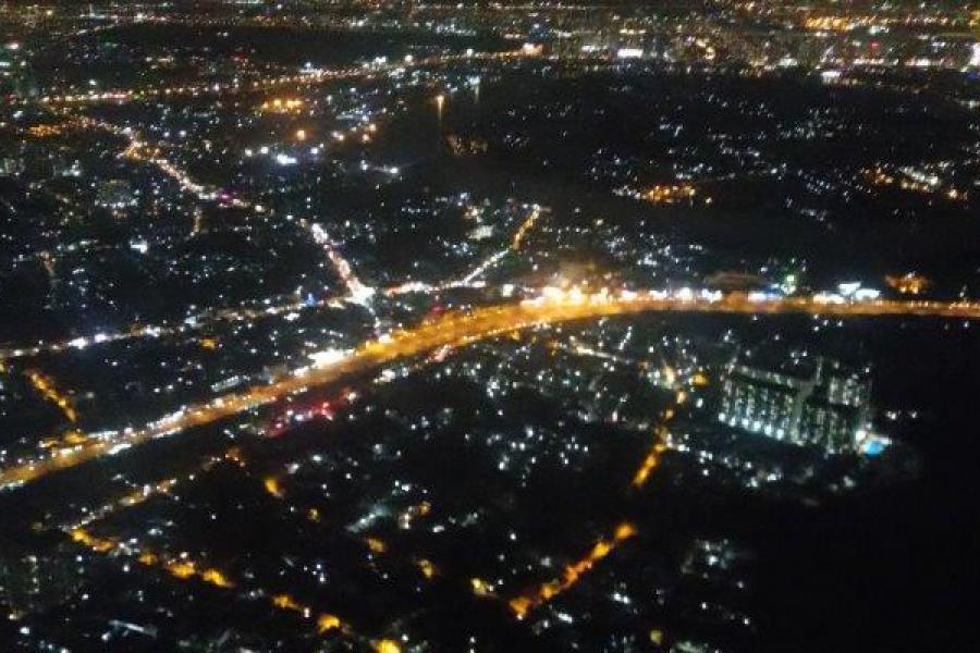 Aerial view of Saigon