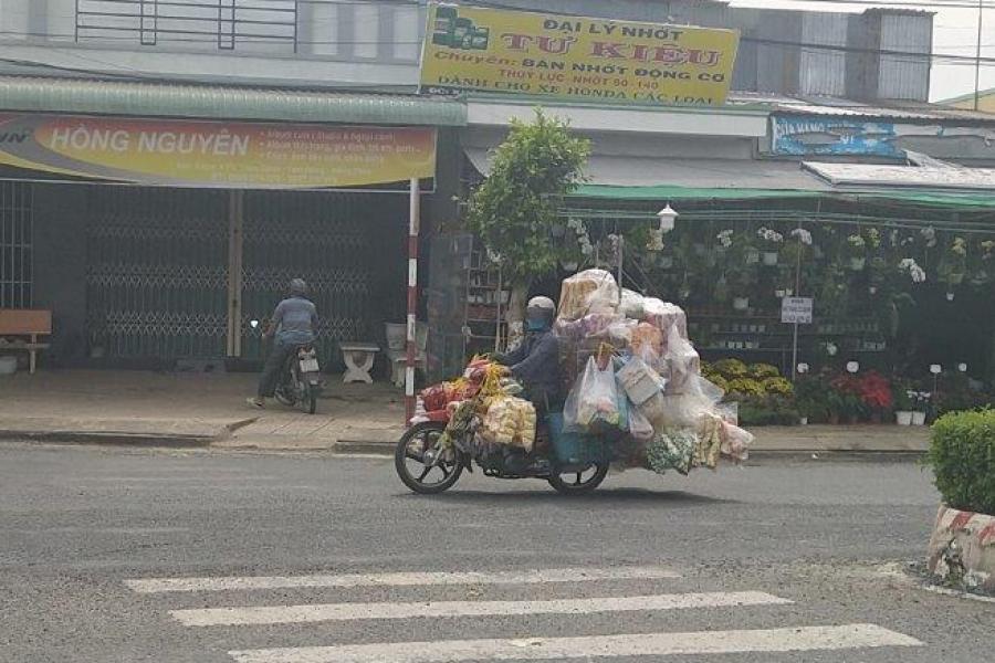 loaded bike