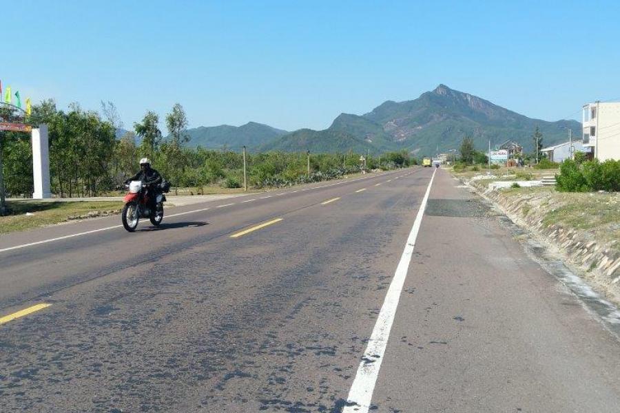 bike on road