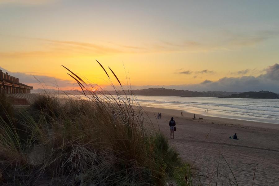 Sunset over Santander